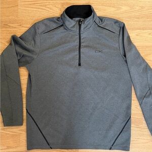 Calvin Klein Men's Charcoal Quarter-Zip Athletic Top size Large